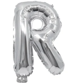 Festartikler-Decorata Party Foileballon - 35 cm - R - Sølv