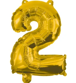 Festartikler-Decorata Party Foileballon - 85 cm - No 2 - Guld