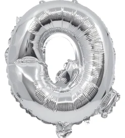 Festartikler-Decorata Party Foileballon - 33 cm - Q - Sølv
