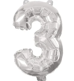 Decorata Party Festartikler*Foileballon - 95 cm - No 3 - Sølv