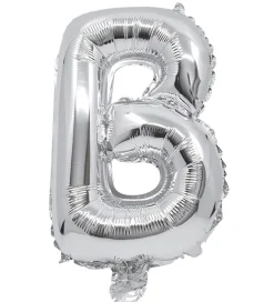 Decorata Party Festartikler*Foileballon - 34 cm - B - Sølv