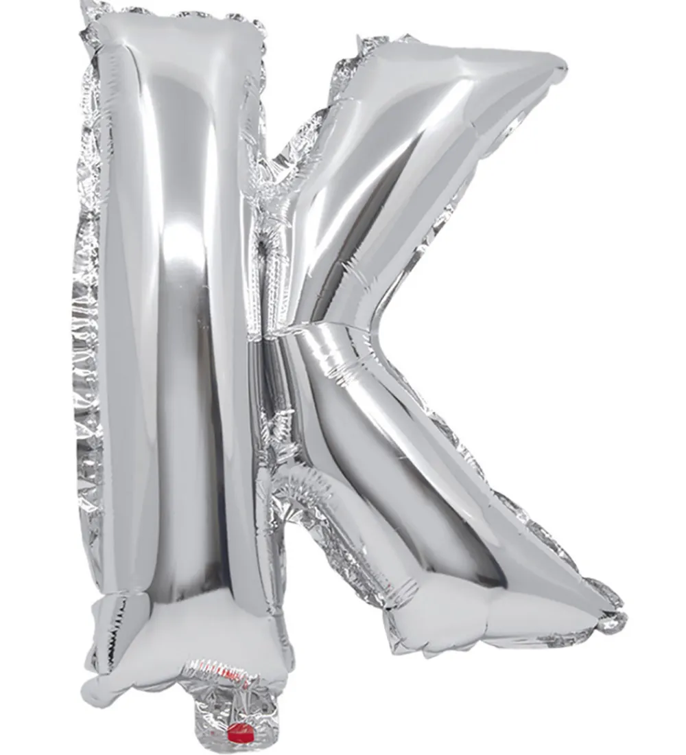 Decorata Party Festartikler*Foileballon - 35 cm - K - Sølv