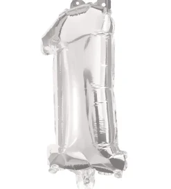 Decorata Party Festartikler*Foileballon - 85 cm - No 1 - Sølv