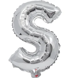 Festartikler-Decorata Party Foileballon - 31 cm - S - Sølv