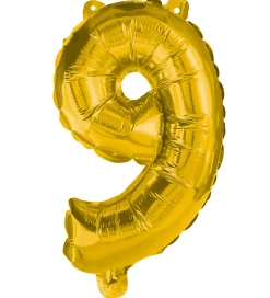 Festartikler-Decorata Party Foileballon - 85 cm - No 9 - Guld