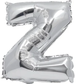 Festartikler-Decorata Party Foileballon - 30 cm - Z - Sølv