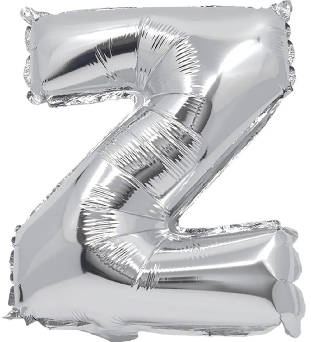 Festartikler-Decorata Party Foileballon - 30 cm - Z - Sølv