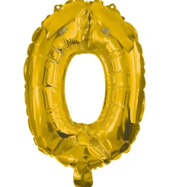 Festartikler-Decorata Party Foileballon - 85 cm - No 0 - Guld