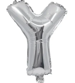 Festartikler-Decorata Party Foileballon - 32 cm - Y - Sølv
