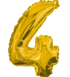 Festartikler-Decorata Party Foileballon - 85 cm - No 4 - Guld