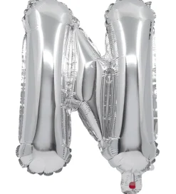 Festartikler-Decorata Party Foileballon - 34 cm - N - Sølv