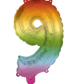 Decorata Party Festartikler*Foileballon - 95 cm - No 9 - Rainbow