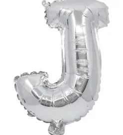Decorata Party Festartikler*Foileballon - 31 cm - J - Sølv