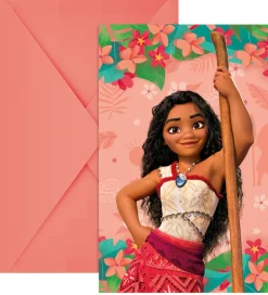 Festartikler-Decorata Party Invitationer - 6-pak - Moana II