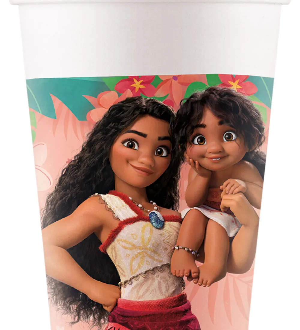 Festartikler-Decorata Party Papkrus - 8-pak - 200ml - Moana II