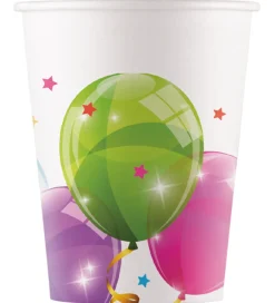 Kop Og Tudekop-Decorata Party Papkrus - 8-pak - 200 ml - Sparkling Balloons
