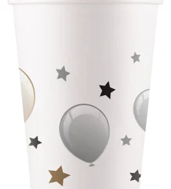 Decorata Party Festartikler*Papkrus - 8-pak - 200 ml - Milestone Happy Birthd