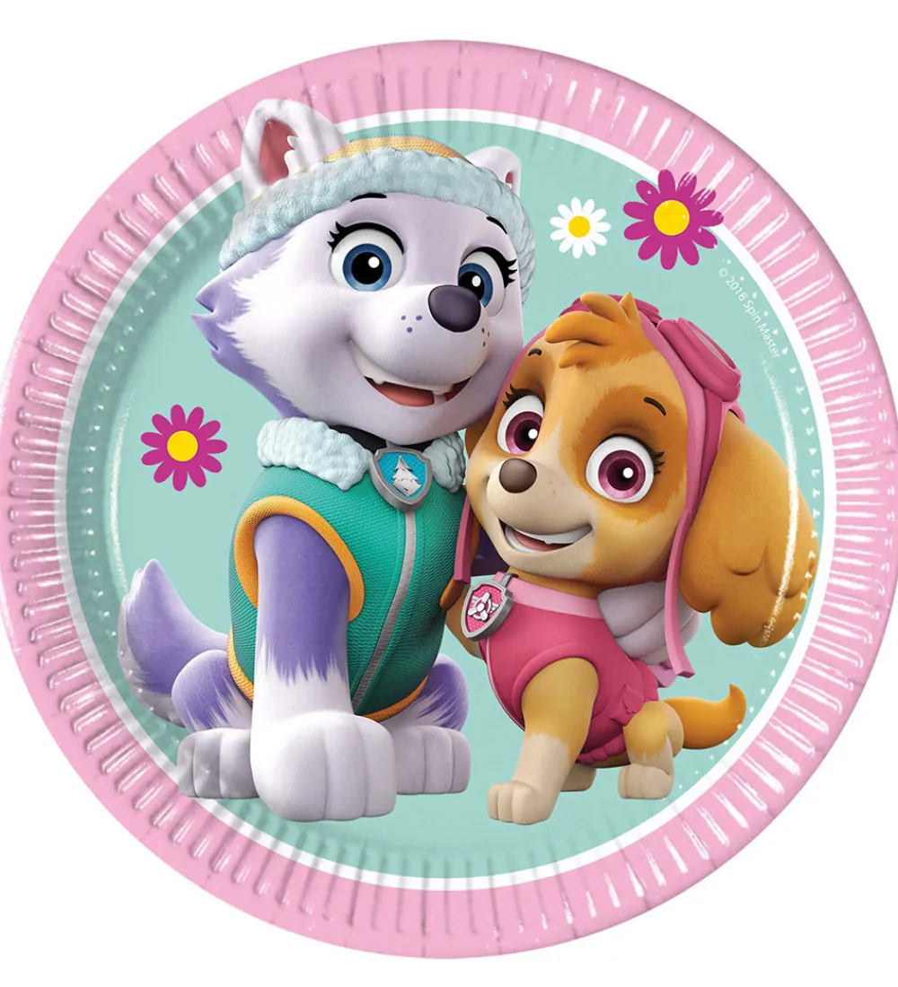 Decorata Party Tallerkener*Paptallerkner - 8-pak - 19,5 cm - Paw Patrol Skye