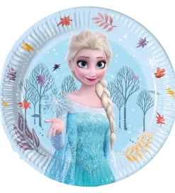 Decorata Party Festartikler*Paptallerkner - 8-pak - 19,5 cm - Frozen Idyllic