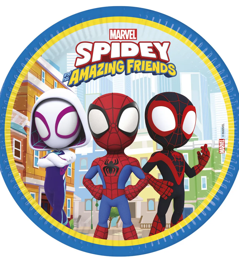 Decorata Party Tallerkener*Paptallerkner - 8-pak - 23 cm - Spidey & His Amaz