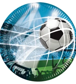 Tallerkener-Decorata Party Paptallerkner - 8-pak - 19,5 cm - Soccer Fans