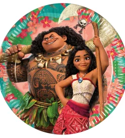 Festartikler-Decorata Party Paptallerkner - 8-pak - 20cm - Moana II