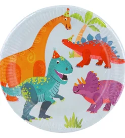Decorata Party Festartikler*Paptallerkner - 8-pak - 23 cm - Dino Party