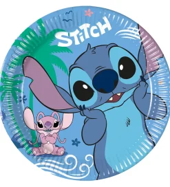 Decorata Party Festartikler*Paptallerkner - 8-pak - 19,5 cm - Stitch & Angel
