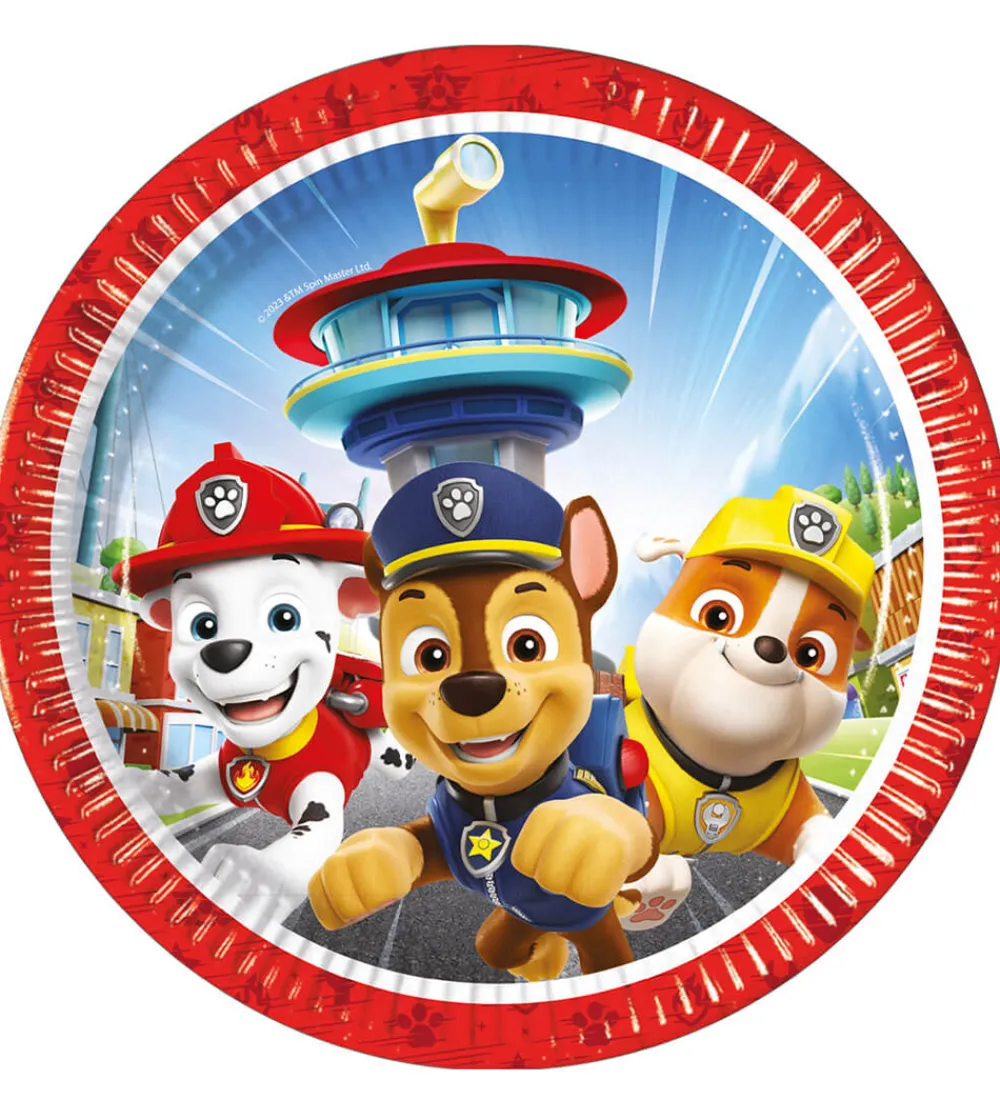 Decorata Party Tallerkener*Paptallerkner - 8-pak - 19,5 cm - Paw Patrol Resc
