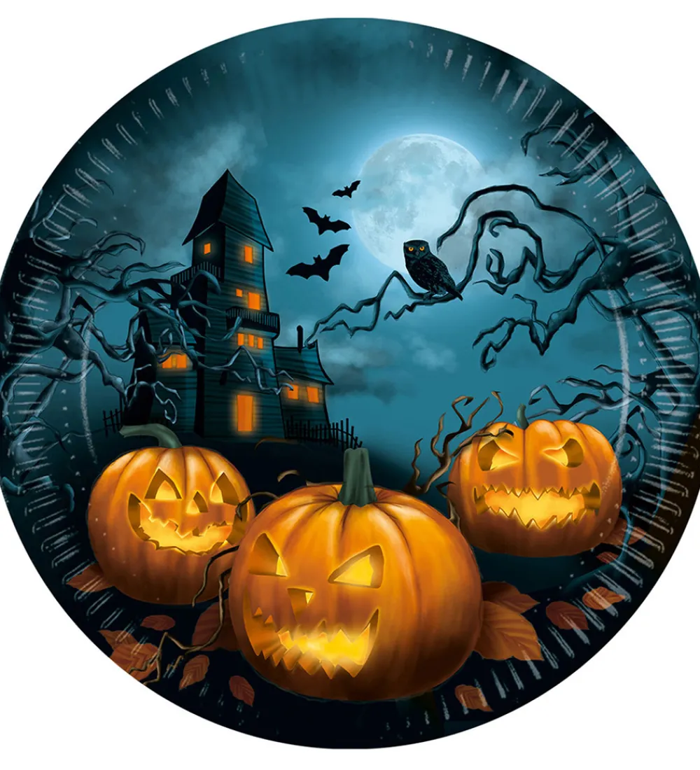 Decorata Party Tallerkener*Paptallerkner - 8-pak - 23 cm - Halloween