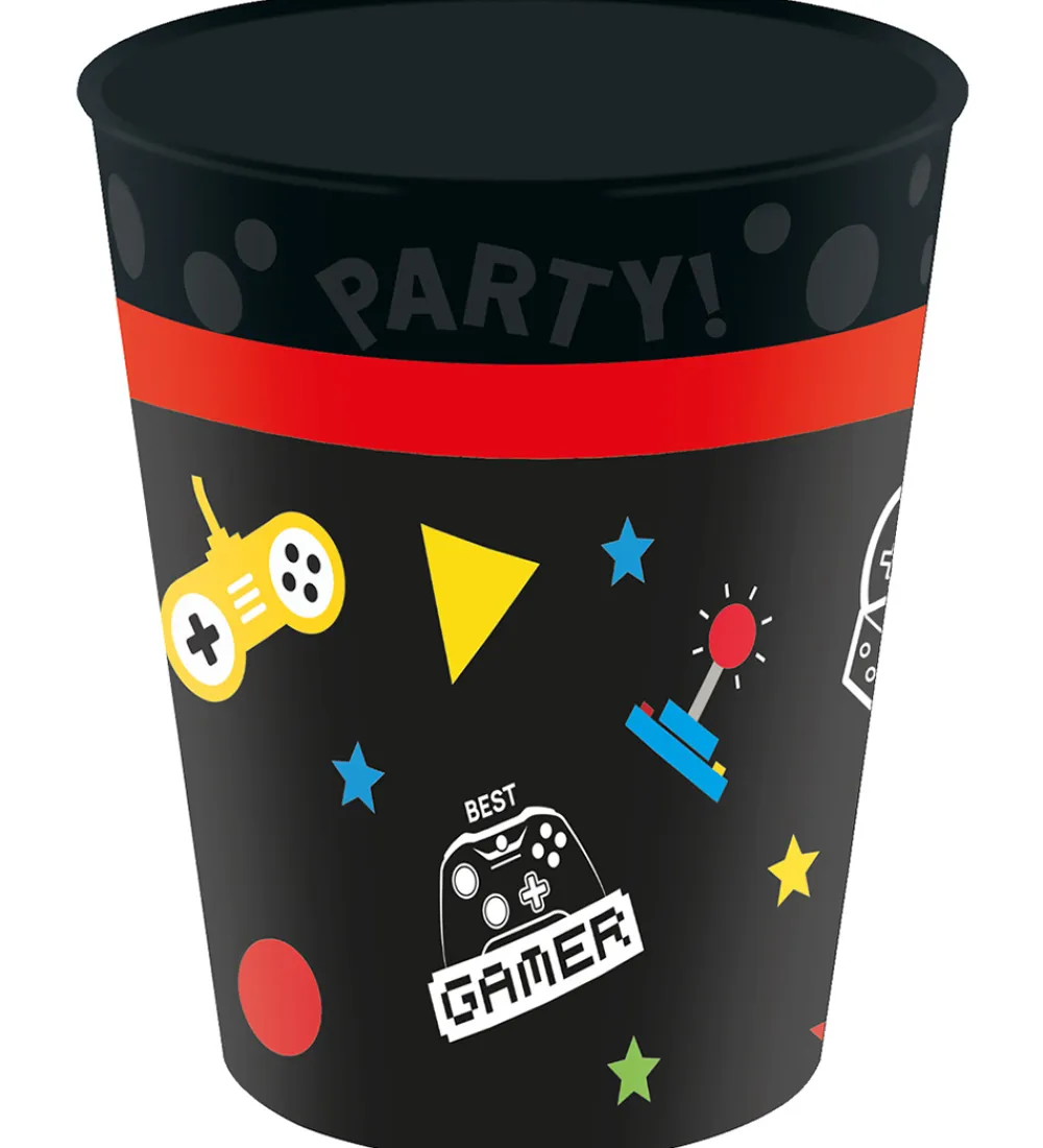 Decorata Party Kop Og Tudekop*Plastikkopper - 4-pak - 250 ml - Gaming Party