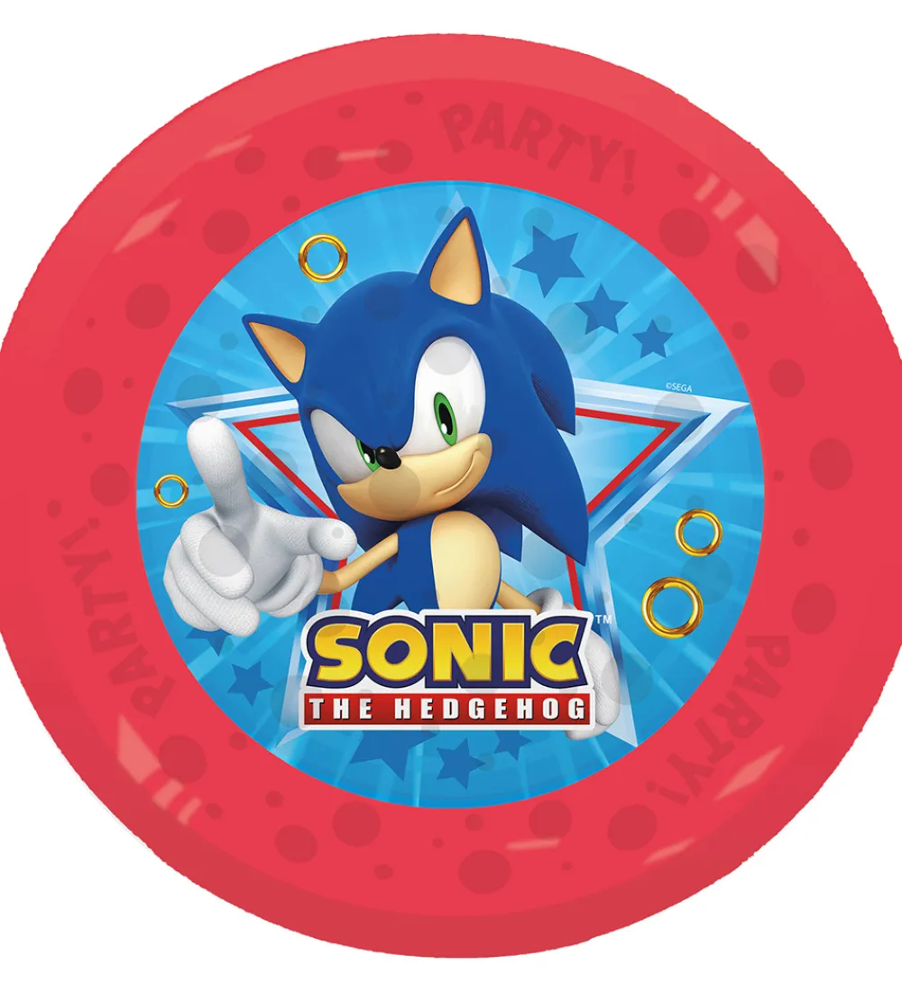 Decorata Party Tallerkener*Plastiktallerkner - 4-pak - 21 cm - Sonic Speed