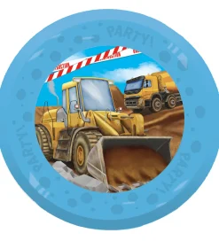Tallerkener-Decorata Party Plastiktallerkner - 4-pak - 21 cm - Construction