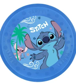 Festartikler-Decorata Party Plastiktallerkner - 4-pak - 21 cm - Stitch & Ange