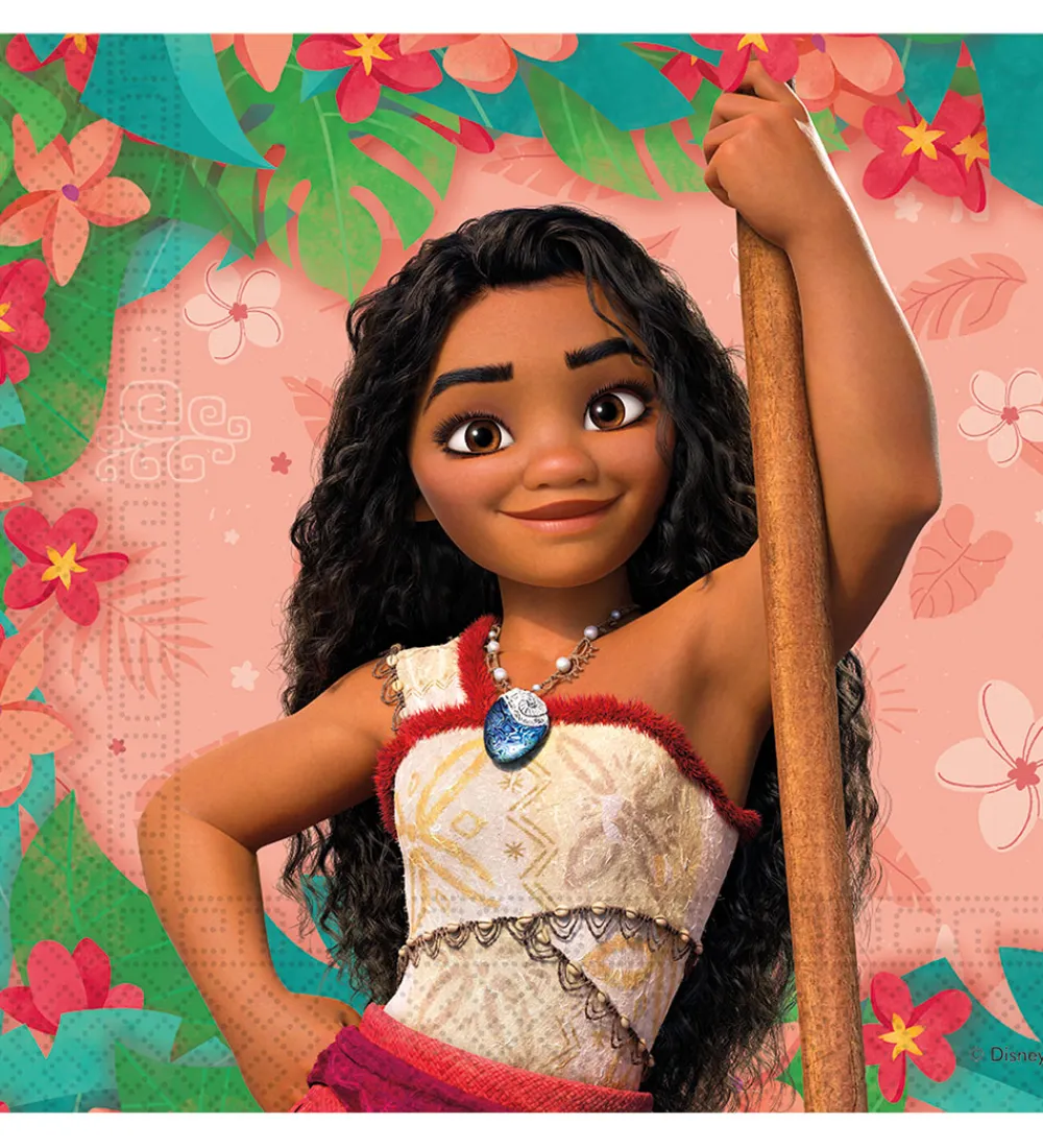 Festartikler-Decorata Party Servietter - 20-pak - 33x33 cm - Moana II