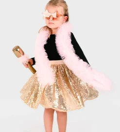 Den Goda Fen Halloween*Udklædning - Tutu Disco Gold Set - Guld