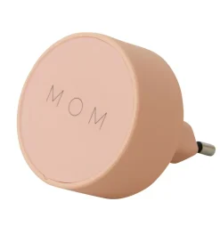 Adaptere Og Opladere-Design Letters Adapter - 12W - Mom - Peach