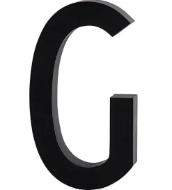 Bogstaver-Design Letters Alubogstav - G - Sort