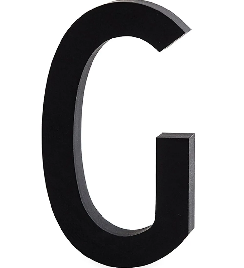 Bogstaver-Design Letters Alubogstav - G - Sort