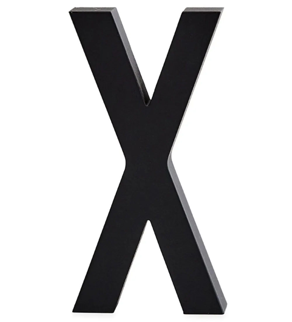 Bogstaver-Design Letters Alubogstav - X - Sort