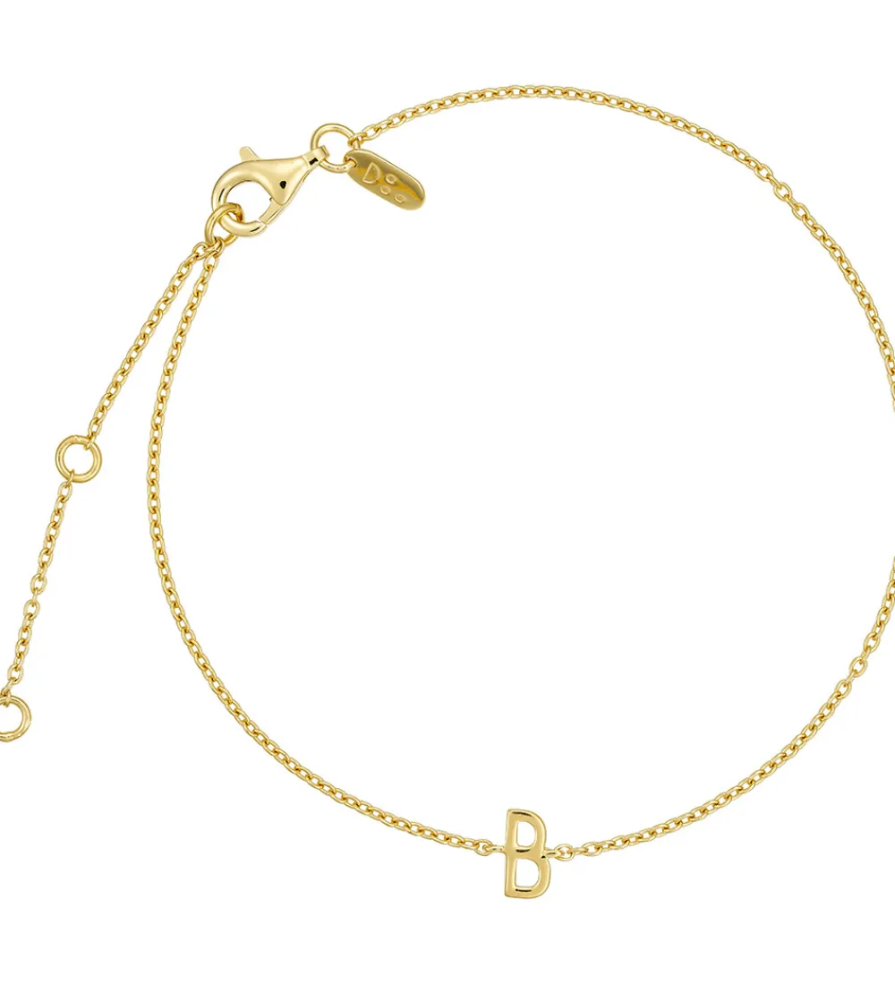 Design Letters Smykker*Armbånd - B - 18K Guldbelagt