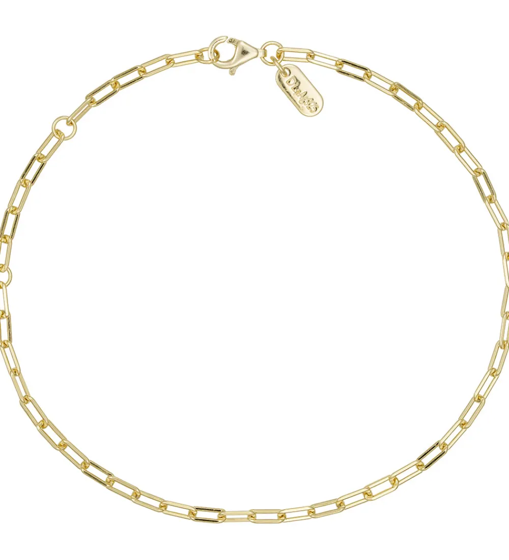 Design Letters Smykker*Armbånd - Chunky Square - Small - 18K Guldbelagt