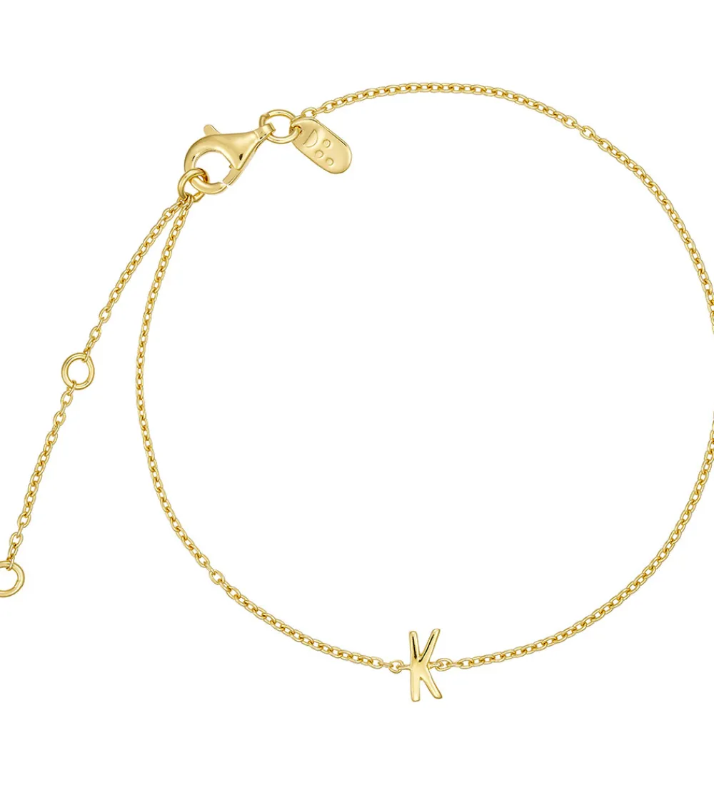 Design Letters Smykker*Armbånd - K - 18K Guldbelagt