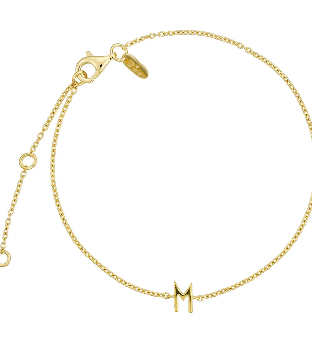 Design Letters Smykker*Armbånd - M - 18K Guldbelagt