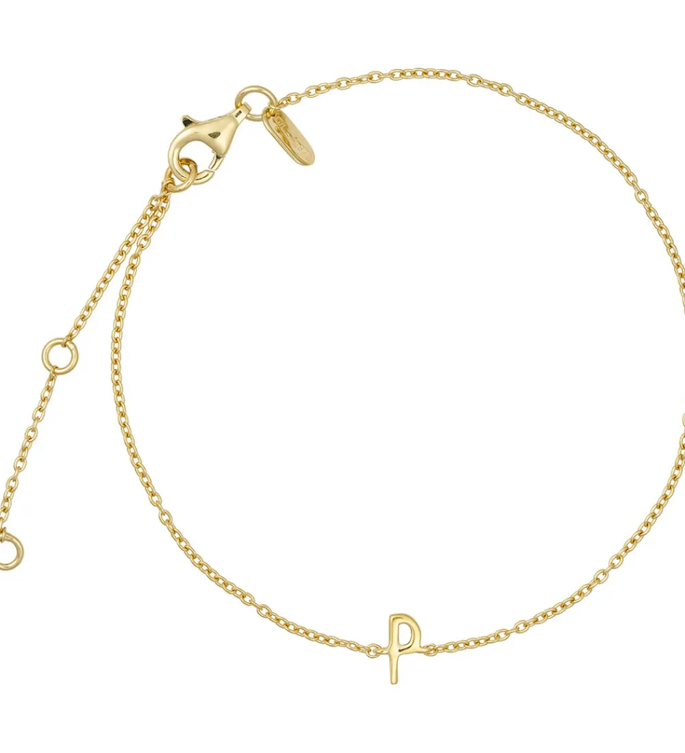 Design Letters Smykker*Armbånd - P - 18K Guldbelagt