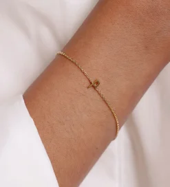 Design Letters Smykker*Armbånd - P - 18K Guldbelagt
