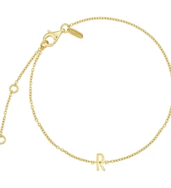 Smykker-Design Letters Armbånd - R - 18K Guldbelagt