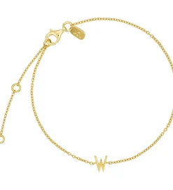 Design Letters Smykker*Armbånd - W - 18K Guldbelagt