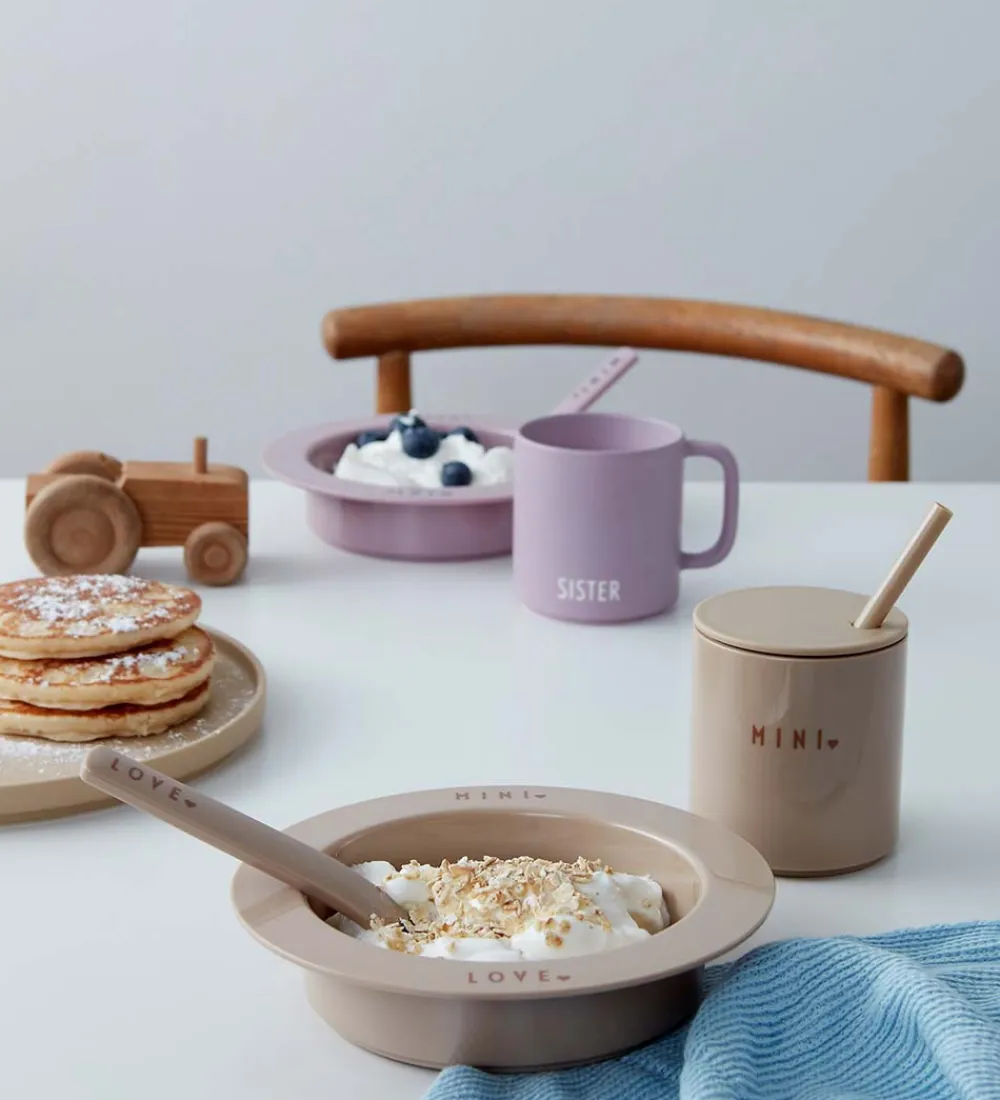 Tallerkener-Design Letters Dyb Tallerken - Mini Favourite - Lavender