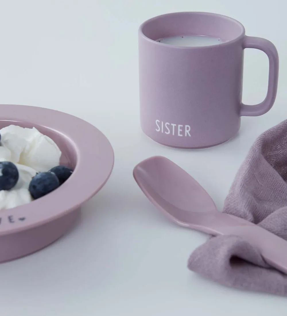 Tallerkener-Design Letters Dyb Tallerken - Mini Favourite - Lavender